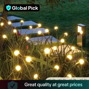 Solar Firefly Garden Light, 16LED Solar Outdoor Swaying Lamp, Warm White Waterproof Solar Powered Garden Decorative Light for Yard Patio Pathway, Outdoor Decoration Light, Patio Lighting