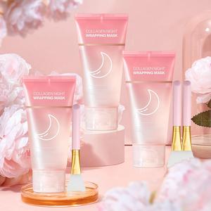 Comfort Collagen Overnight Wrapping Peel Off Mask, 3 Boxes Moisturizing Facial Mask, Gentle Cleaning Hydrate Facial Mask, Hydrating Facial Skin Care Product for Women & Men