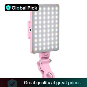 Portable Selfie Fill Light, 1 Count USB Rechargeable LED Selfie Light Clip for iPhone Android, Live Streaming Makeup Vlog, Photography Accessories