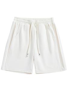 Men's Solid Color Waffle Knit Shorts, Loose Casual Comfy Breathable Shorts for Summer, Men's Bottoms for Daily Wear, Pajamas