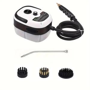 Portable Handheld Steam Cleaner, 1 Set High Temperature Pressure Handheld Steam Cleaner with 3 Counts Brush Head, Household Cleaning Tool for Kitchen Furniture Bathroom Home Office Dormitory，Christmas gifts