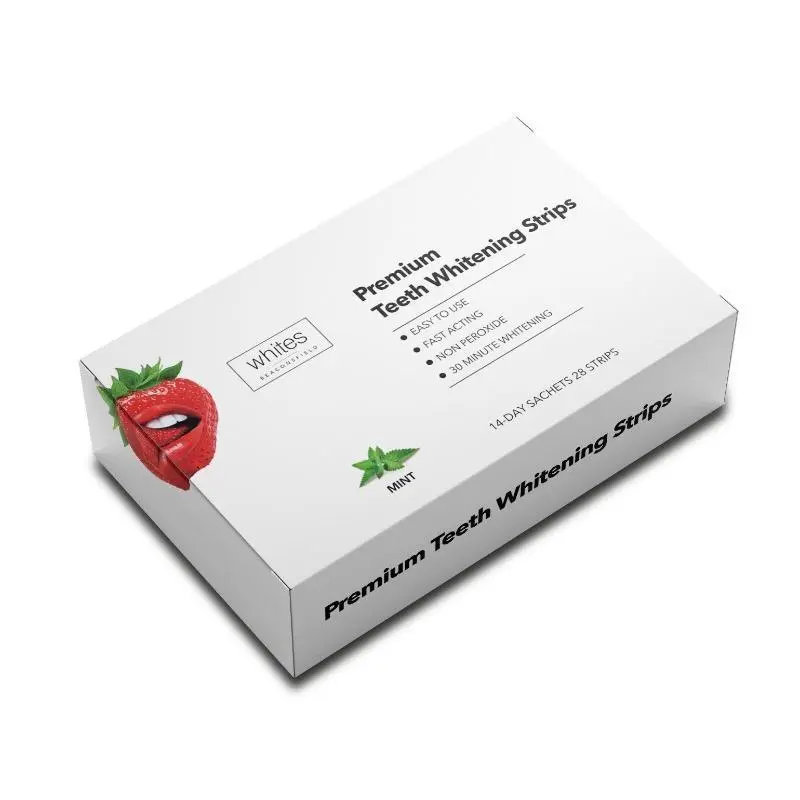 Teeth Whitening Strips, 28 Strips (14 Day Treatment) Non Peroxide, Sensitivity Free, Vegan