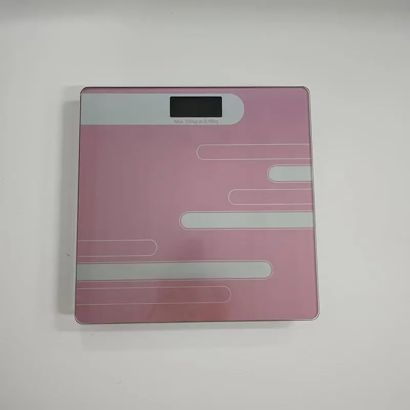 1 stylish black digital scale with LCD display - precision floor-mounted health scale, battery powered (36V and below), ideal for bathroom use Healthcare 4