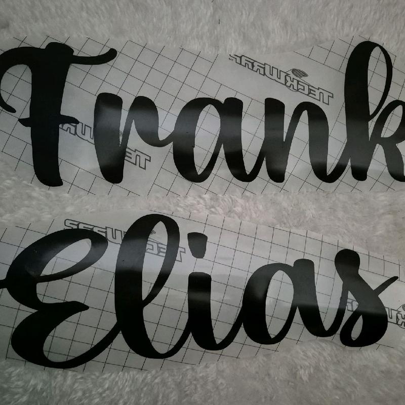 Personalised Name/Word Vinyl Sticker for Balloon Decoration - DIY Balloon Decal 1