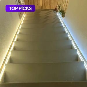 Motion-Sensor LED Strip Light, Under Cabinet Light Strip for Bedroom Kitchen Indoor, Battery Required Basement Trunk Counter Light (Battery Not Included)