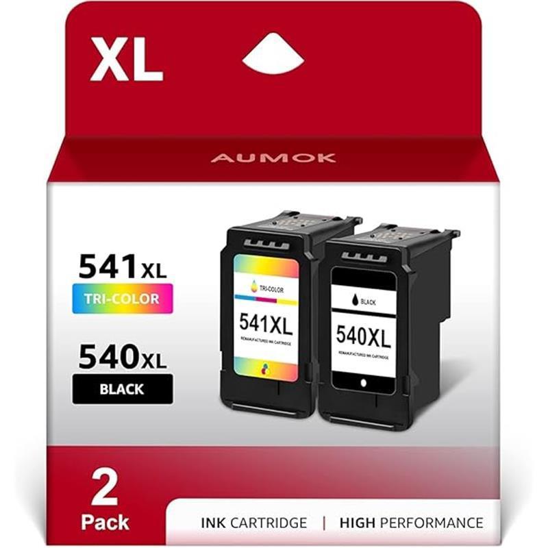 540XL 541XL Twin Pack Replacement for Canon 540 and 541 Ink Cartridges for Pixma MG3650s MG3650 MG3600 TS5150 TS5151 TS5100 M3100 MG3150 MG3500 MG4250 MX475 Ink Cartridges 540 and 541XL PG540 CL541 3