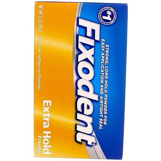 Fixodent Extra Hold, Denture Adhesive Powder--2.7 oz (76 g) by Fixodent 1