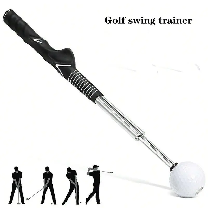 Golf Swing Practice Stick, Telescopic Warm Up Golf Swing Trainer, Correcting Gesturer Golf Training Aid with Non-slip Rubber Handle, Golf Training & Warmup Stick, Golf Supplies, Golf Equipment, Golf Accessories Christmas Gifts, Halloween 0