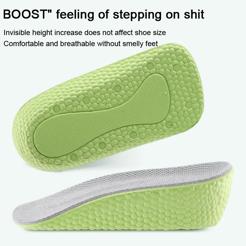 Height Increase Insole Invisible Inner Heightening Pad Sneaker Half Cushion Sports Shoes Boost Pads for Men Women 1.5-3.5 CM 1