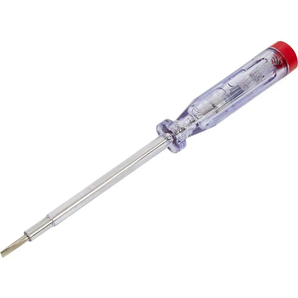 Bluespot 4mm x 100mm Electrical Mains Voltage Tester Electricians Screwdriver
