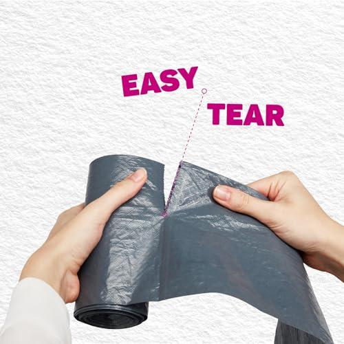 Bacofoil Elasti-Fit Bin Liners - 30L Recycled bin bags, 6 Rolls (72 Bags) - Leak-Proof, Elastic Fastening for Secure Fit - Made from 100% Recycled Plastic - Eco-Friendly Waste Disposal. 3