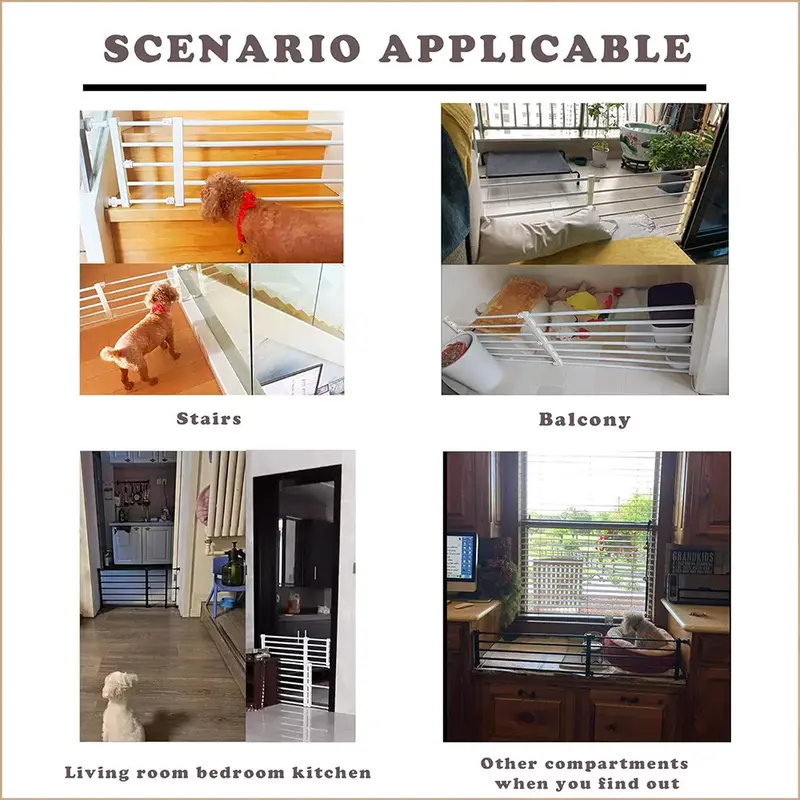 Shophoria 101 Pet Safety Gate for Small Dogs and Babies - Indoor Stair and Fence Guard 7