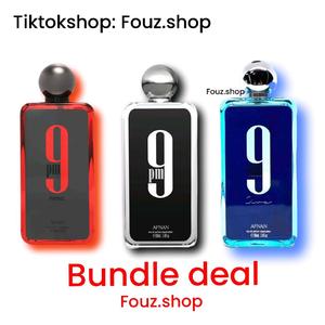 Afnan 9PM Rebel Dive 3pcs Gift Set Bundle Deal 100ml Long-Lasting Aroma Arabian Unisex Fragrance viral