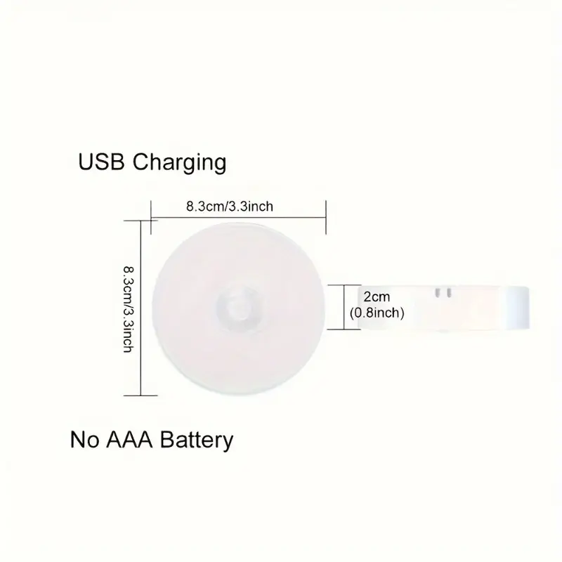 [Motion Sensor] Motion Sensor LED Night Light | 1/2/4/6pcs | USB Rechargeable | For Kitchen Cabinet Wardrobe 2