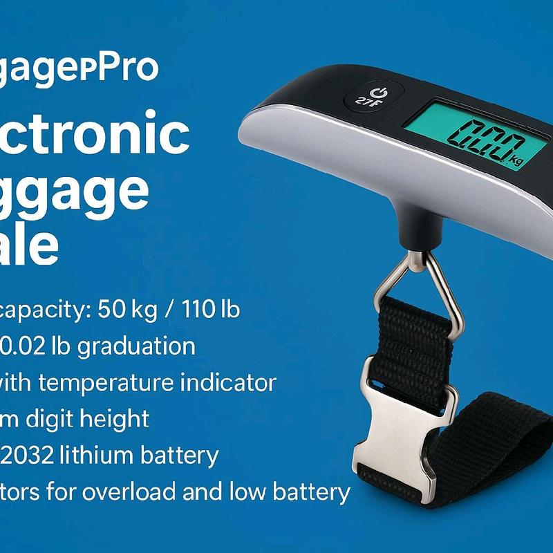 Electric Luggage Scale - Portable Travel Weighing Tool 5