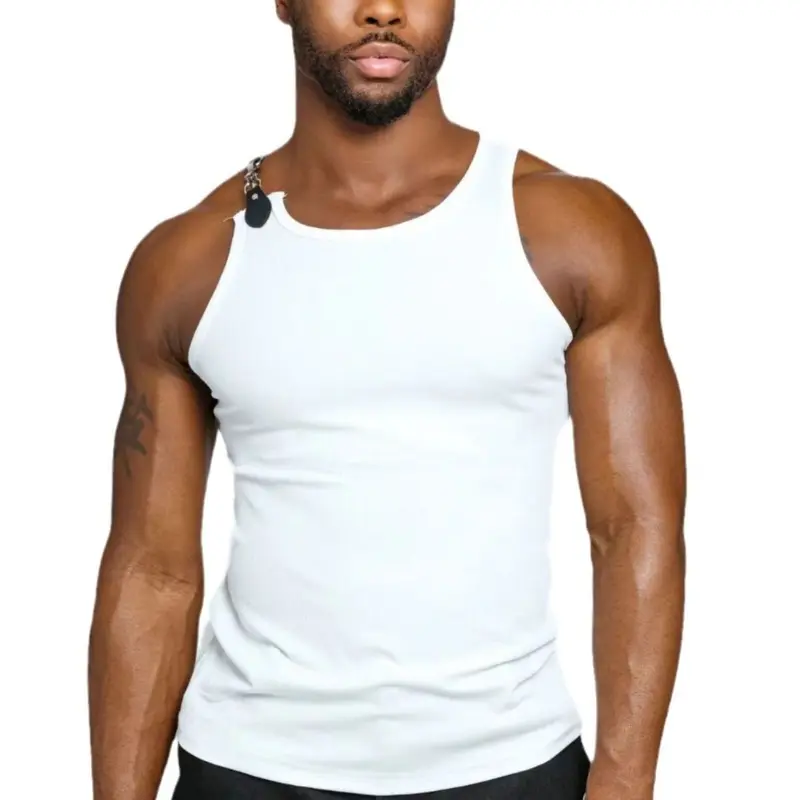 Camisole Vest for Men and Women with Unique Metal Buckle Design, Trendy Niche Vest, Base Layer, Inner Wear, Outer Wear Top, Trendy 4