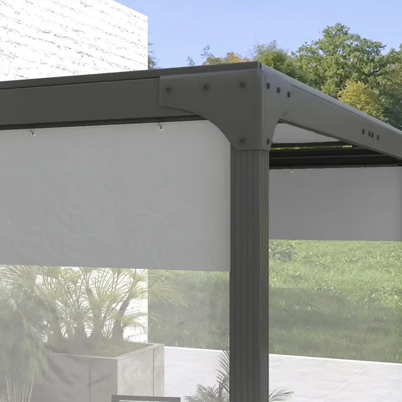 Outsunny Set of Two 3 x 2m Replacement Pergola Panels - Grey 6