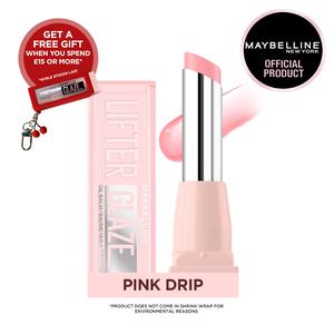 Maybelline New York Lifter Glaze, Lip Oil Balm, Lip Liner, formulated with Hyaluronic Acid & Acerola Cherry Extract, for up to 24H hydration, ultra-comfortable feel