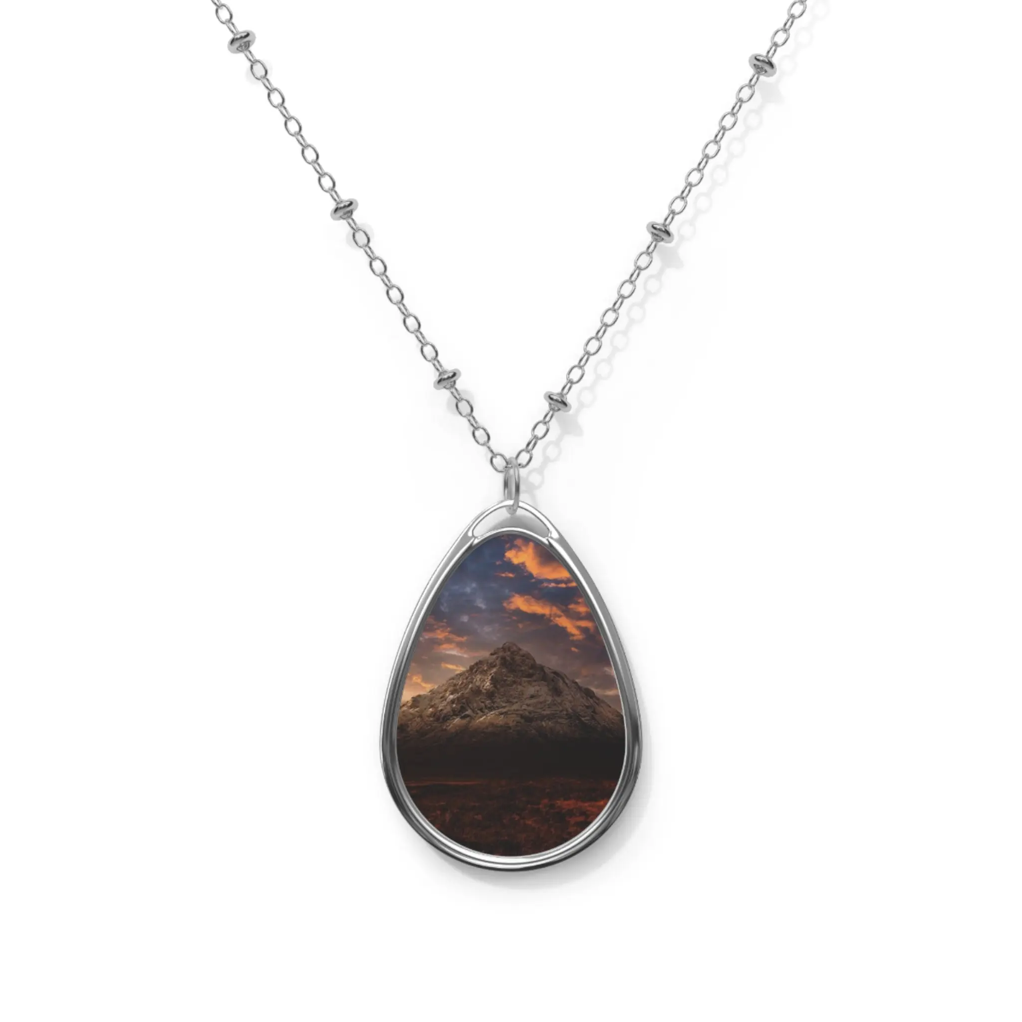 Buachaille Etive Mor Dusk Art Necklace
