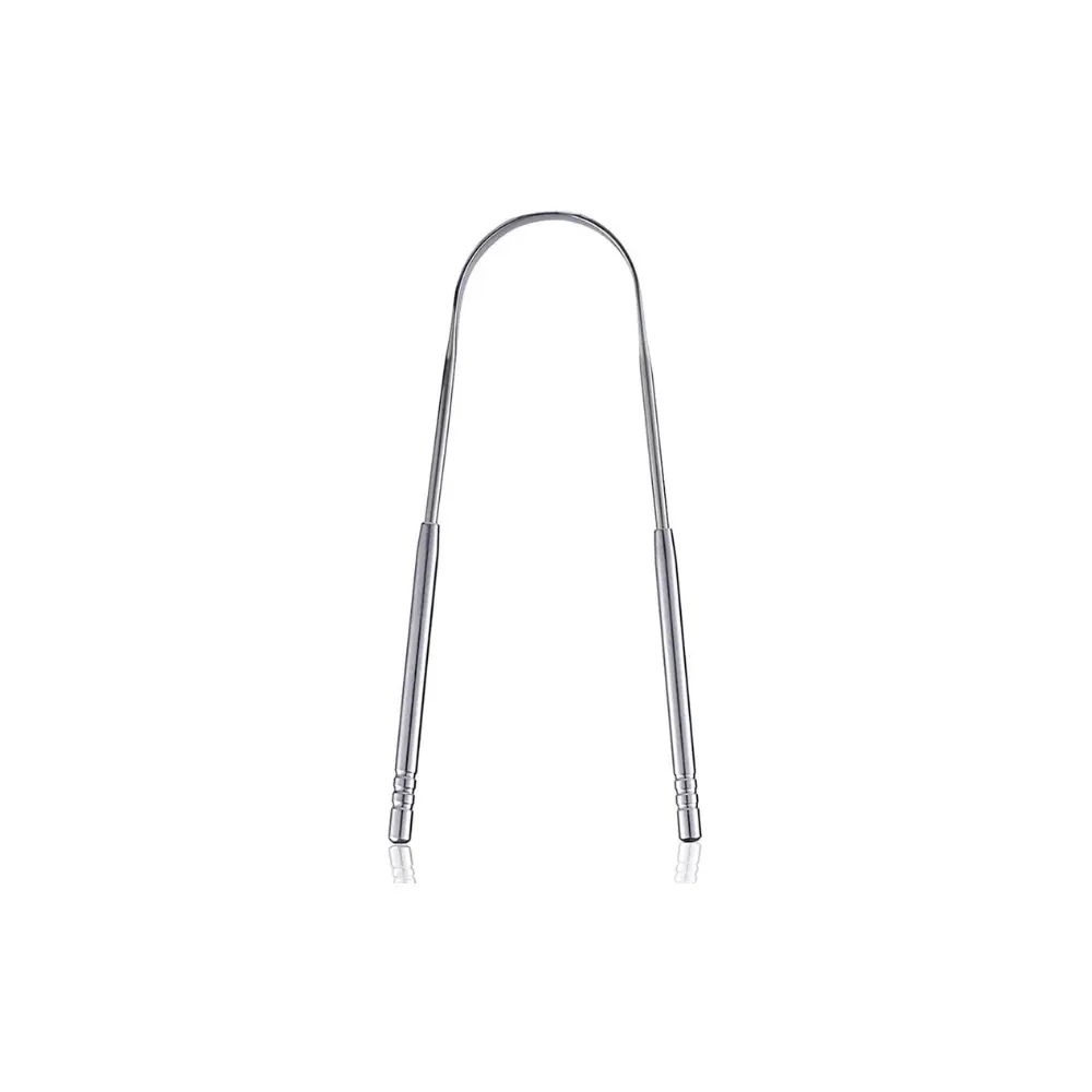 Tongue Scraper Stainless Steel,Tongue Cleaners Fresh Breath Restored Taste U Shape Oral Kit Cleanser Cleansing