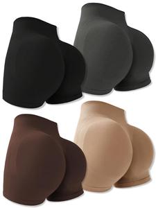 Women's Solid High Waist Sports Gym Shorts, Casual Comfy Breathable Seamless Skinny Shorts for Gym Running, Ladies Sportswear for All Seasons, Gym Clothing, Workout Clothes Women, Leggings Shorts, Yoga Activewear, Stretchy Breathable Shorts