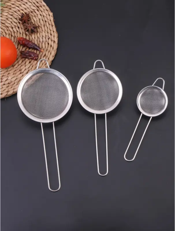 Stainless Steel Strainer Durable Kitchen Essential 0