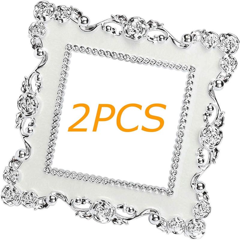2PCS Plastic Resin Acrylic Light Switch Surround Stickers Single Light Switch Surround Socket Finger Panel Cover Set 0