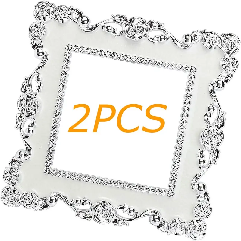 2PCS Plastic Resin Acrylic Light Switch Surround Stickers Single Light Switch Surround Socket Finger Panel Cover Set 0