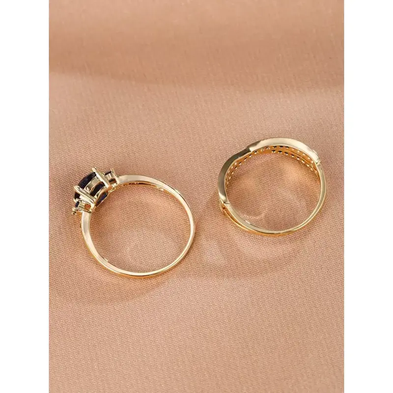 2pcs Ring Set – Elegant Inspired Women’s Fashion Jewelry 2
