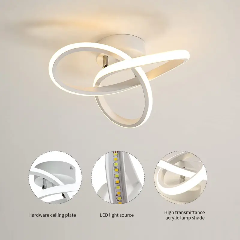 Product Introduction of Bedroom Ceiling Lights LED Ceiling Light dimmable Modern Living Room Lights indoor  lighting ceiling  light 2