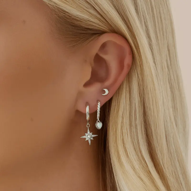 Tilly Opal Hoop Earrings 5