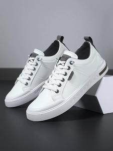Men's Fashionable Lace Up Low Top Sneakers, Casual Comfortable Breathable Sports Running Shoes, Male All-match Round Toe Shoes for Daily Wear