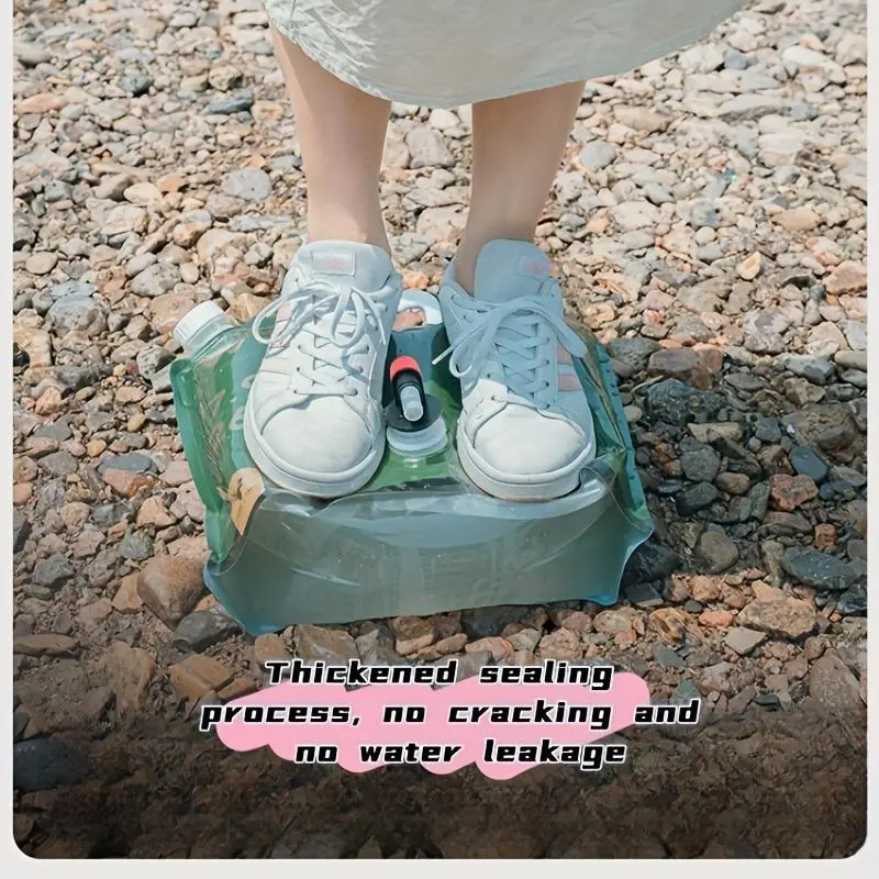 Outdoor Portable Folding Water Bag, Plastic Soft Water Storage Bladder For Mountaineering And Camping, Large-capacity Water Storage Bag For Buckets 1