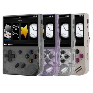 ANBERNIC 2024 NEW RG35XX Game Console Retro Games Consoles with 3.5 Inch IPS Screen & 64G TF Card & 4000+ Classic-Games & 2600mAh Battery, Support Linux HDMI and TV Output, Handheld Gaming Console, Rechargeable Game Console, Wireless Gaming Console