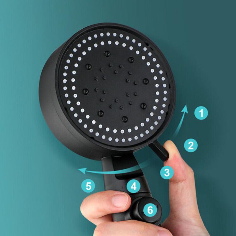 Product Introduction of High Pressure Bath Shower Head 5 Mode Large Chrome Handset Heads Water Saving UK 37