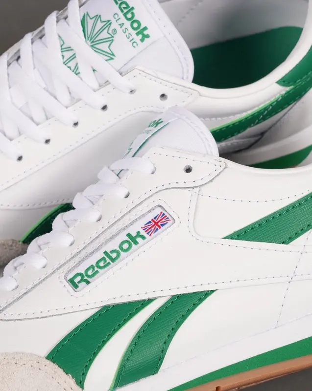 Reebok Campio XT Trainers White/Glen Green/Gum 2