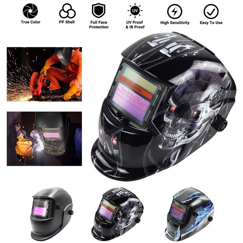 Auto Darkening Welding Mask Helmet Solar Powered Welders ARC TIG MIG Grinding UK 8