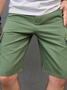 Men's Solid Color Flap Pocket Cargo Shorts, Loose Casual Fashion Shorts for Daily Wear, Men's Bottoms for All Seasons, Cotton