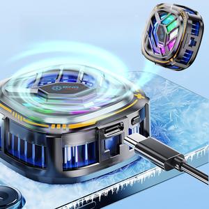 Magnetic Phone Cooler, Semiconductor Phone Cooling Device, 3-speed Adjustable Phone External Cooler, Smartphone Accessories for Gaming, Gaming Accessories, USB