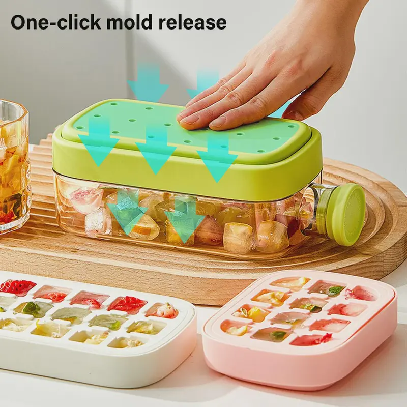 One-click Ice Mold Cooler Cup Ice Cream Machine Ice Maker No need to open the lid lce making cup Outdoor Straw Fitness Cup 2