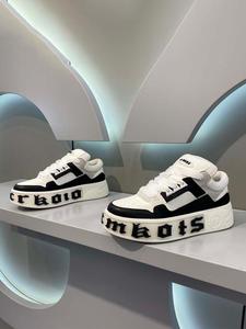 Men's Fashionable Colorblock Letter Print Lace Up Low Top Chunky Sneakers, Casual Comfortable Sports Shoes for Daily Wear, Trendy All-match Sneakers for Men