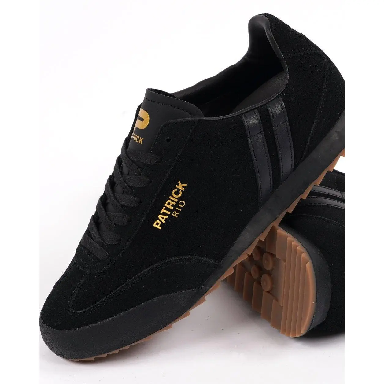 Patrick Rio Trainers Black Suede