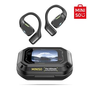 MINISO M98 Wireless Earbuds Open Ear Earbuds Bluetooth Earphones Full-Color Display Multifunctional OWS Wireless Headphones HIFI Sound Music Touch Screen Gaming Earbuds with Low Latency  Earphones Comfortable Wearing Built-in Mic Smart Wireless Headset