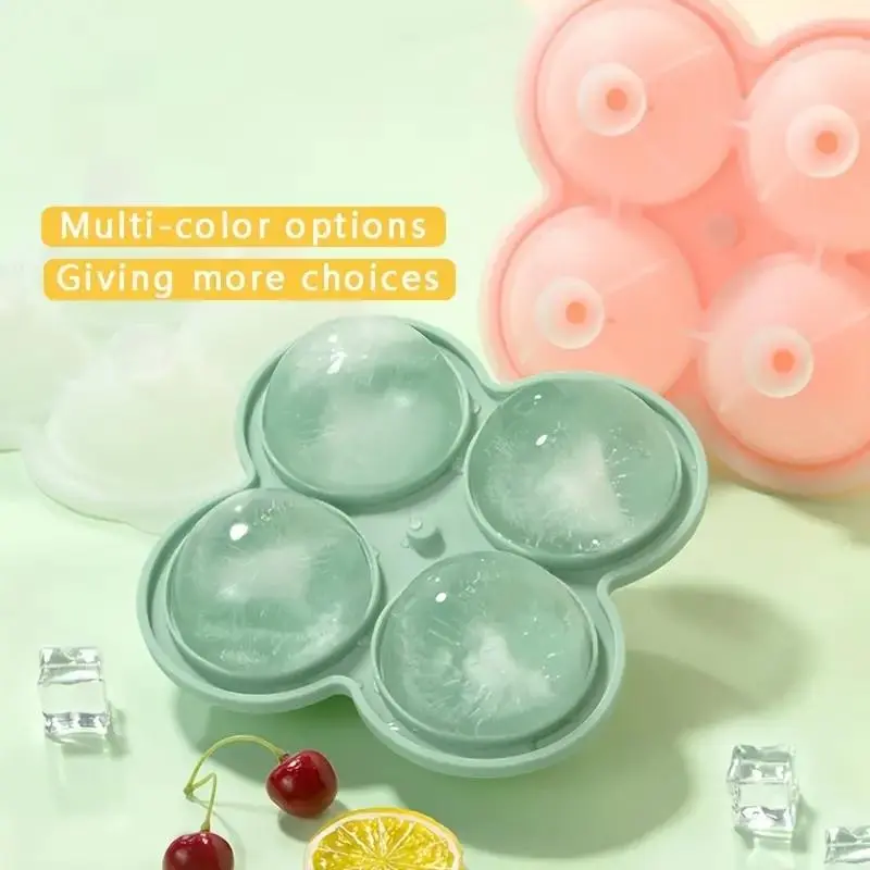 1pc Large Silicone Ice Cube Trays - Easy-Release, No Leakage, Perfect for Whiskey, Cocktails, Juice, and Parties 1