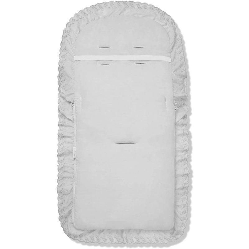 Broderie Anglaise Footmuff / Cosy Toes Compatible with Silver Cross 2