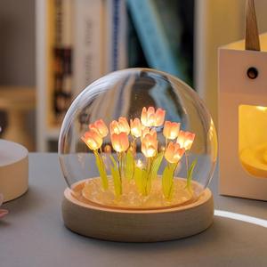 Creative Tulip Shaped LED Lights for Bedroom, Decorative LED Light, Table Atmosphere Lamp, Cozy Lighting For Home Decoration Birthday Gift