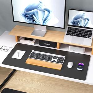 PU Leather Desk Pad, 1 Count Non-slip Mouse Pad, Waterproof Desk Writing Pad for Office and Home, Office Desk Mat, Laptop Desk Pad, Desk Accessories