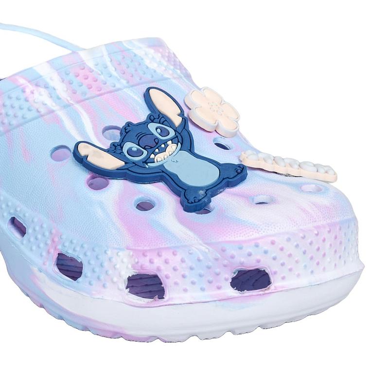 Disney Stitch Girls Clogs Sandals + 3D Charms Summer Sliders Beach Shoes Uk Size 8-1 3