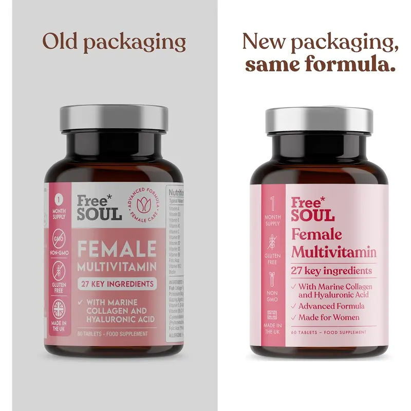 Multivitamin with Collagen for Women Plus Hyaluronic Acid and 27 Vitamins, Minerals, & Botanicals | Gluten-Free Multivitamins | Daily Support | 30 Tablets 3
