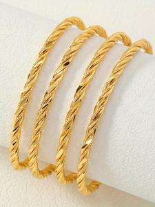 Women's jewelry bracelet set, twisted spiral design bracelet, perfect gift for women, daily wear and holiday occasions, Valentine's Day gift